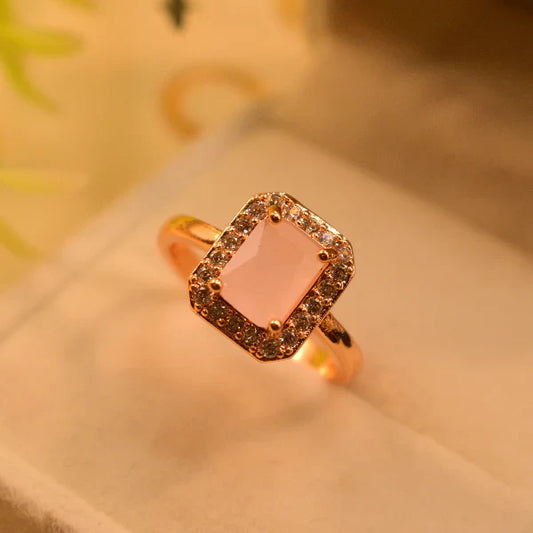 Stone Ring for Girls – Cute Pearl Detailing | Stylish & Trendy