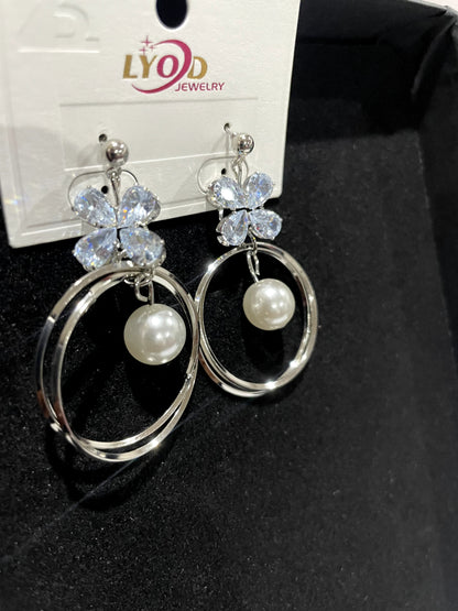 Butterfly Earrings  – 925 Sterling Silver