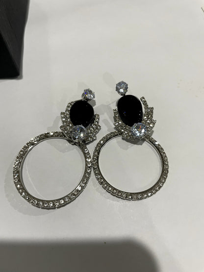 Black Stone Earrings | Nimora