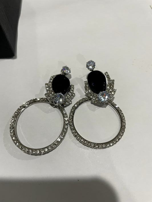 Black Stone Earrings | Nimora