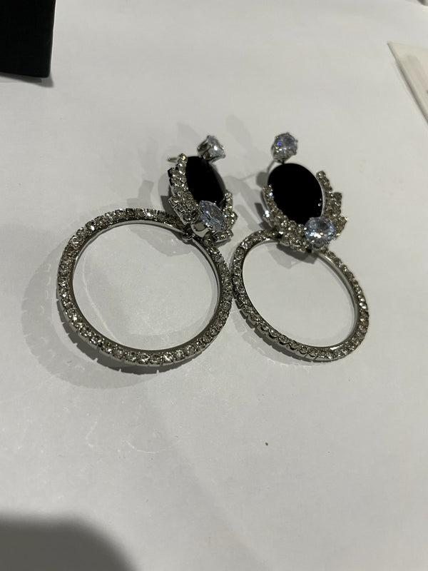 Black Stone Earrings | Nimora