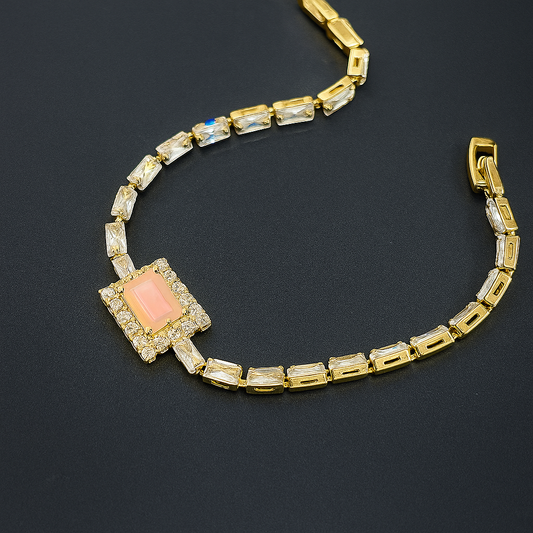 Obsidian Edge – Square Stone Bracelet | Nimora