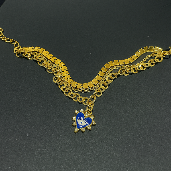 Ocean Heart – Blue Stone Heart Bracelet | Nimora