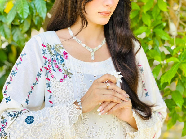 3 in 1 Jewelry Deal | Lovely Necklace Set + Bracelet + Ring | Free Delivery